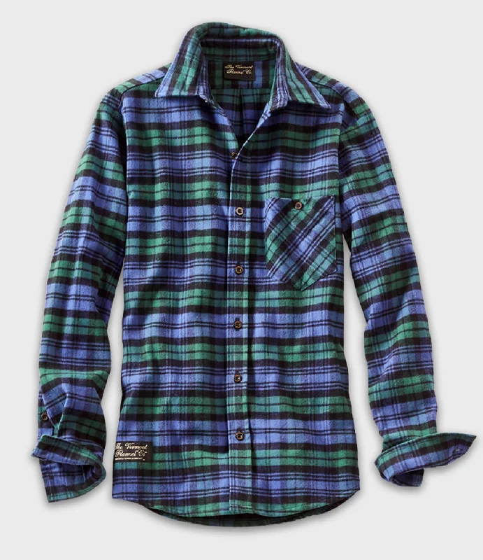 Men's Moisture - Wicking Performance Fabric Casual Shirts for Outdoor ActivitiesFitted Flannel Shirt - Black Watch Men's Moisture - Wicking Performance Fabric Casual Shirts for Outdoor ActivitiesFitted Flannel Shirt - Black Watch