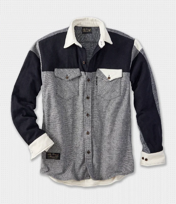 Men's Stretch - Fabric Casual Shirts in Navy Blue for a Comfortable and Flexible FitMen's Classic Flannel Shacket - Upstate Men's Stretch - Fabric Casual Shirts in Navy Blue for a Comfortable and Flexible FitMen's Classic Flannel Shacket - Upstate