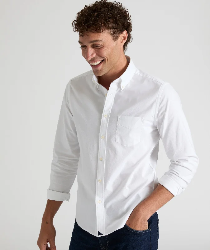 Men's Long - Line Oversized Casual Shirts in Dark Gray for a Relaxed and Modern LookStretch Cotton Oxford Bridges Shirt Men's Long - Line Oversized Casual Shirts in Dark Gray for a Relaxed and Modern LookStretch Cotton Oxford Bridges Shirt