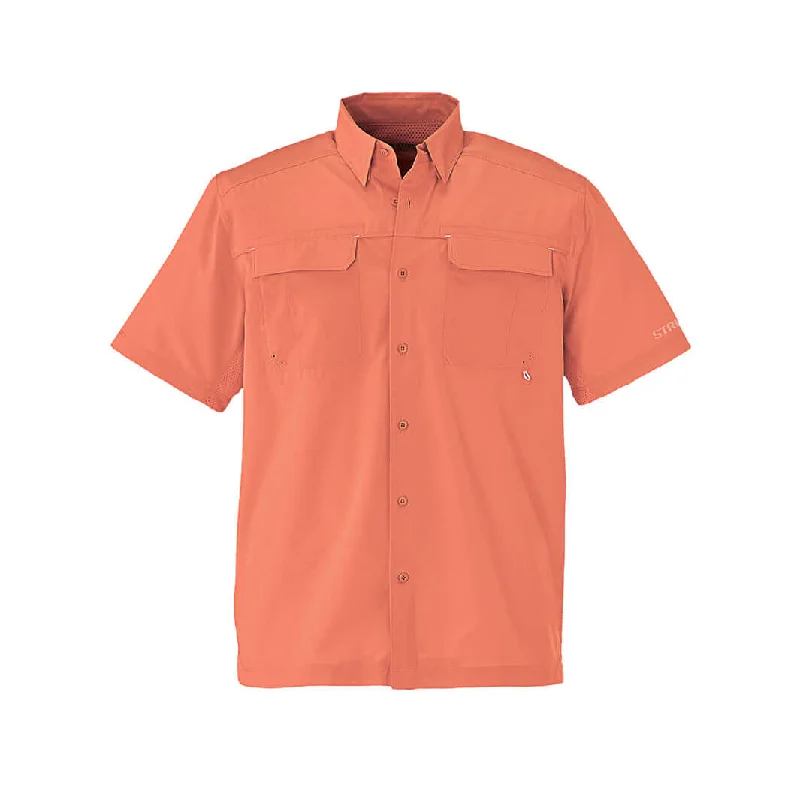 Men's Tailored Fit Checkered Casual Shirts in Multicolor for a Smart - Casual EnsembleSanibel Bay Shirt - Coral Men's Tailored Fit Checkered Casual Shirts in Multicolor for a Smart - Casual EnsembleSanibel Bay Shirt - Coral