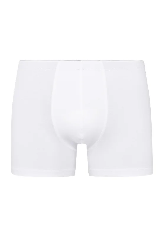 Men's boxer briefs with a high - stretch fabric​Cotton Superior Long Leg Boxer Brief | White 73090-101