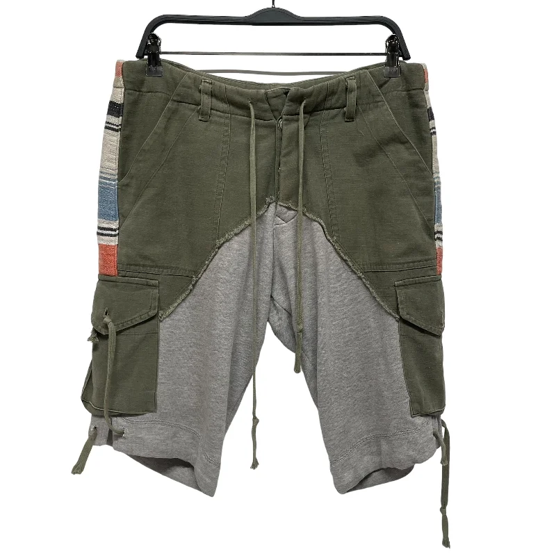 Men's camo print cargo shorts for outdoor adventuresGREG LAUREN/Shorts/2/Cotton/GRN/half cargo half sweat shorts Men's camo print cargo shorts for outdoor adventuresGREG LAUREN/Shorts/2/Cotton/GRN/half cargo half sweat shorts
