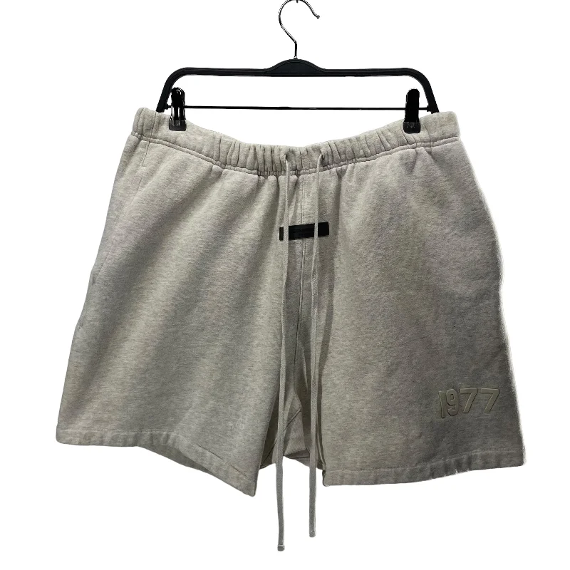Men's zip - pocket canvas shorts for added functionality during travelESSENTIALS/Shorts/XL/Cotton/GRY/1977 / DRAWSTRING Men's zip - pocket canvas shorts for added functionality during travelESSENTIALS/Shorts/XL/Cotton/GRY/1977 / DRAWSTRING