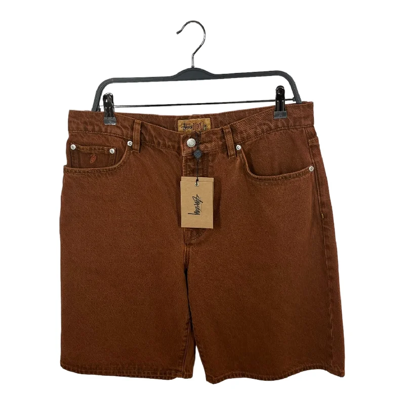 Men's flat - front chino shorts for semi - formal summer eventsSTUSSY/Shorts/32/Denim/ORN/Big Ol Rust