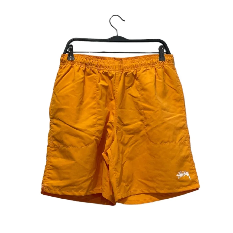 Men's plaid pattern wool blend shorts for a preppy fall styleSTUSSY/Shorts/M/Nylon/ORN/Graphic/Leg Logo