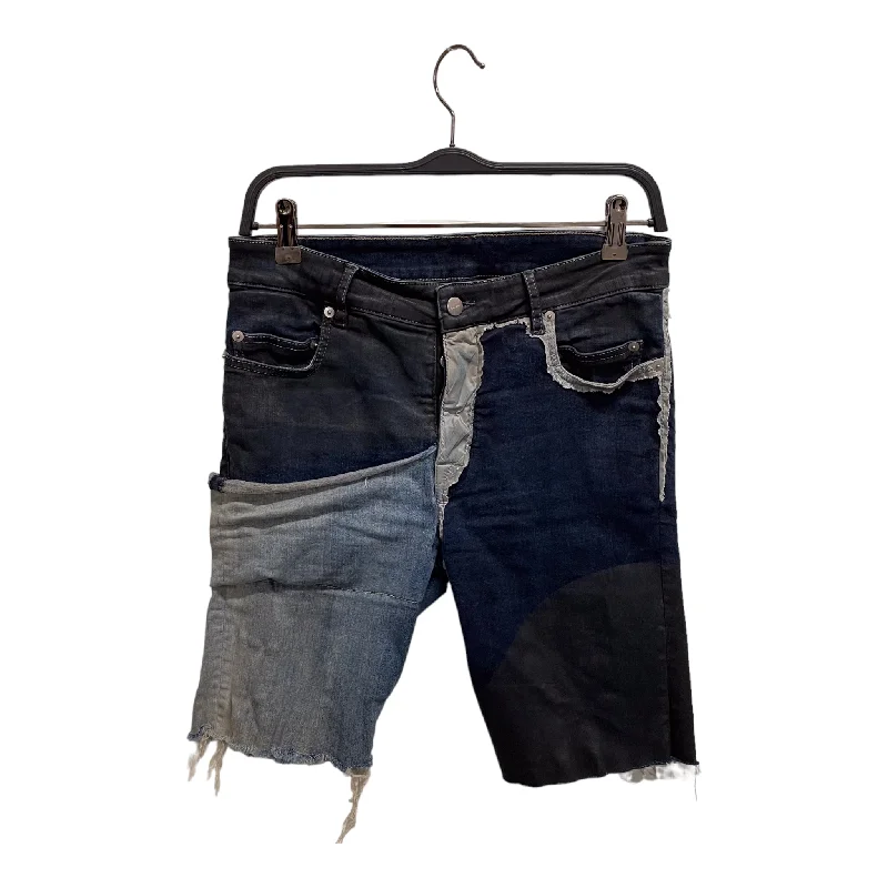 Men's drawstring casual linen shorts for a laid - back summer lookRick Owens/Shorts/31/Denim/NVY/ Men's drawstring casual linen shorts for a laid - back summer lookRick Owens/Shorts/31/Denim/NVY/