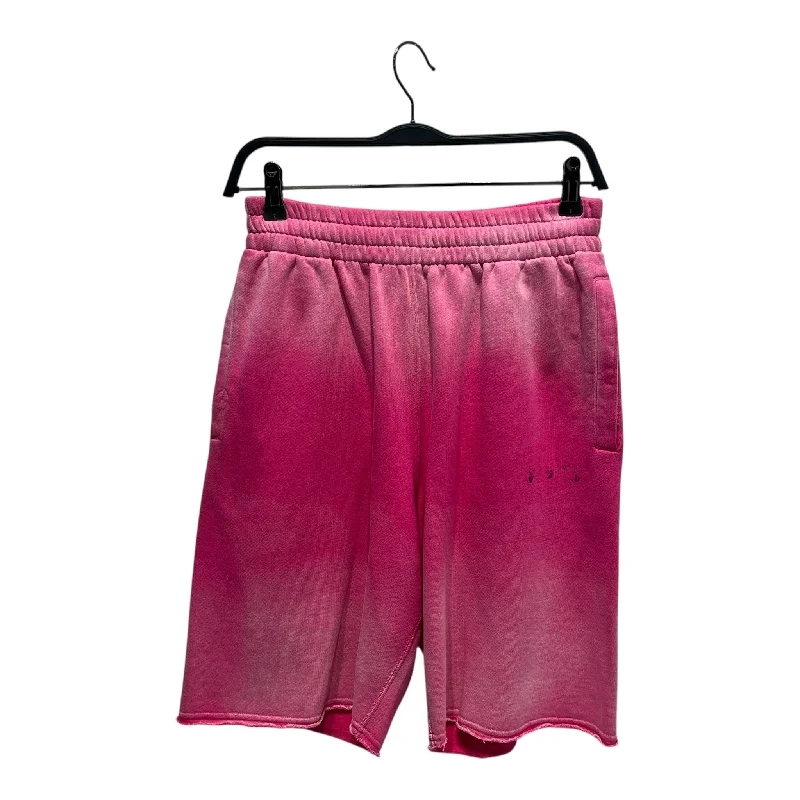 Men's elastic waistband lounge shorts for lazy weekends at homeOFF-WHITE/Shorts/M/Cotton/WHT/Graphic/ Men's elastic waistband lounge shorts for lazy weekends at homeOFF-WHITE/Shorts/M/Cotton/WHT/Graphic/