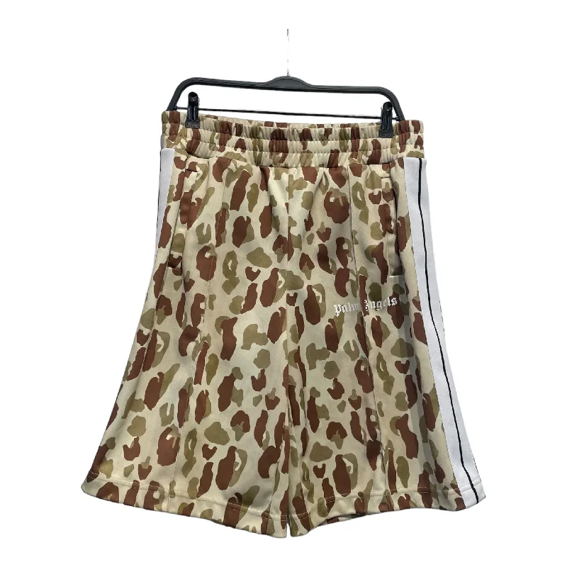 Men's zip - pocket canvas shorts for added functionality during travelPalm Angels/Shorts/L/Polyester/MLT/Camouflage/CAMO SHORTS