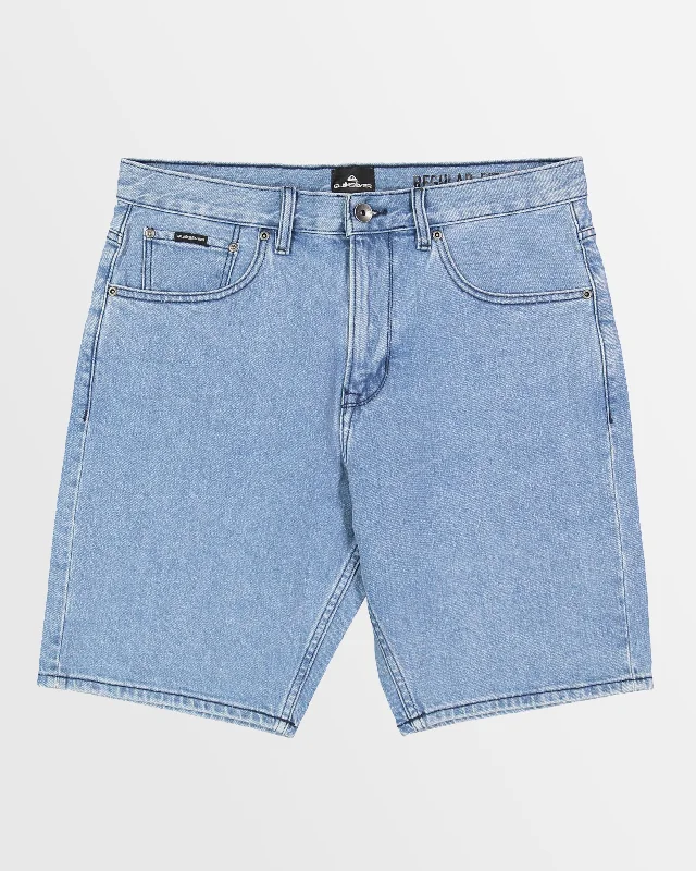 Men's pleated front twill shorts for a classic and sophisticated appearanceMens Aqua Cult Aged Shorts