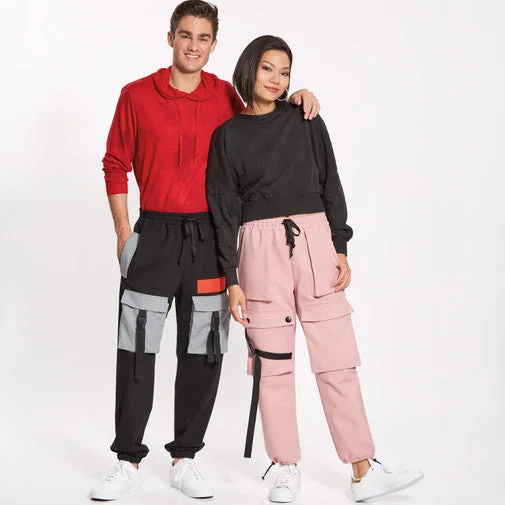 Men's adjustable - length convertible shorts for versatile useNew Look Unisex Cargo Pants N6745 Men's adjustable - length convertible shorts for versatile useNew Look Unisex Cargo Pants N6745