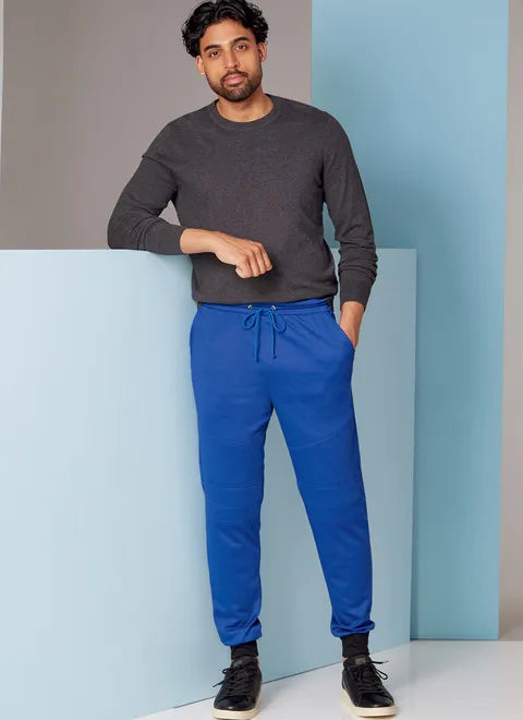 Men's pastel - colored cotton shorts for a spring - friendly outfitVogue Men's Pants/Joggers V1854