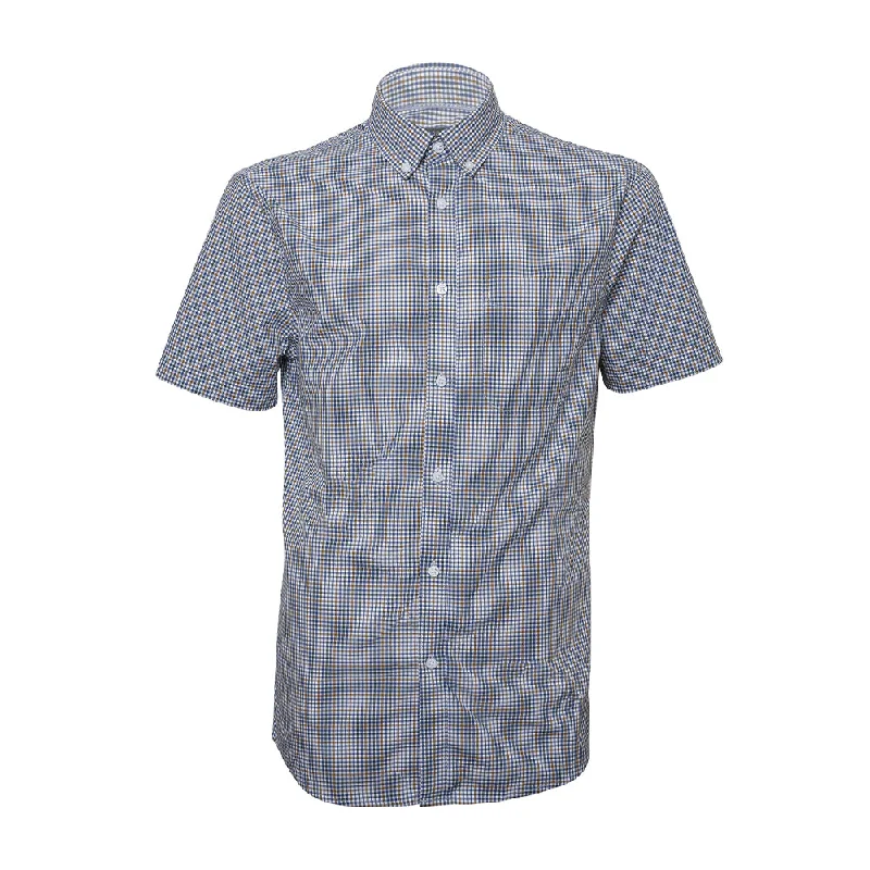 Men's Stretch - Fabric Casual Shirts in Navy Blue for a Comfortable and Flexible FitFlat Pack Shirts Men's Stretch - Fabric Casual Shirts in Navy Blue for a Comfortable and Flexible FitFlat Pack Shirts