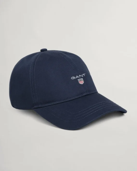 Men's Two - Tone Contrast Panel Casual Shirts in White and Navy for a Stylish and Eye - Catching DesignGANT Cotton Twill Cap Men's Two - Tone Contrast Panel Casual Shirts in White and Navy for a Stylish and Eye - Catching DesignGANT Cotton Twill Cap
