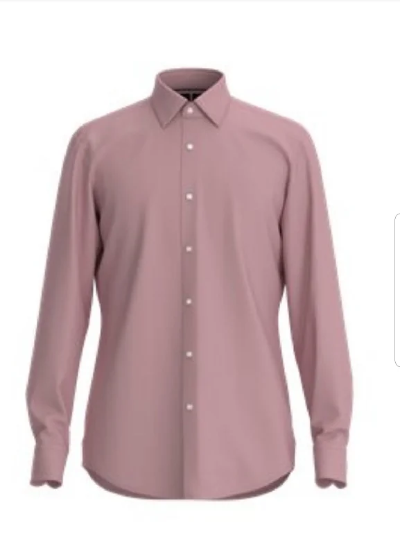 Men's Embroidered Detail Casual Shirts in Beige for a Touch of EleganceHank 4 Way Stretch Dress shirt 50478716 697 Pink Men's Embroidered Detail Casual Shirts in Beige for a Touch of EleganceHank 4 Way Stretch Dress shirt 50478716 697 Pink
