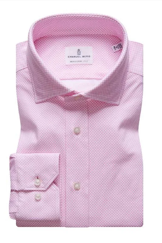 Men's Organic Cotton Casual Shirts with a Soft Handfeel for Everyday ComfortModern 4Flex Stretch Shirt SF 16597122BYMF Bright Pink Men's Organic Cotton Casual Shirts with a Soft Handfeel for Everyday ComfortModern 4Flex Stretch Shirt SF 16597122BYMF Bright Pink