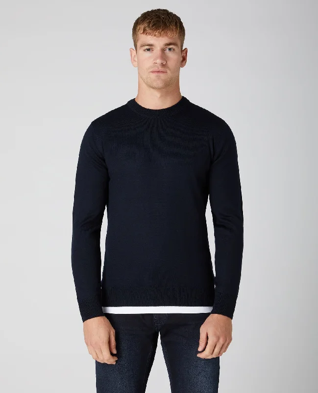 Men's Button - Down Oxford Casual Shirts in Crisp White for a Classic and Versatile StyleRemus Uomo Crew Neck Jumper Men's Button - Down Oxford Casual Shirts in Crisp White for a Classic and Versatile StyleRemus Uomo Crew Neck Jumper