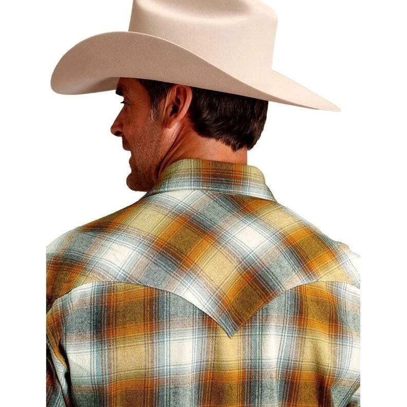 Plus Size Men's Plaid Flannel Casual Shirts in Earth Tones for a Cozy Fall OutfitStetson Western Shirt Mens L/S Collar Brown 11-001-0478-6055 BR Plus Size Men's Plaid Flannel Casual Shirts in Earth Tones for a Cozy Fall OutfitStetson Western Shirt Mens L/S Collar Brown 11-001-0478-6055 BR