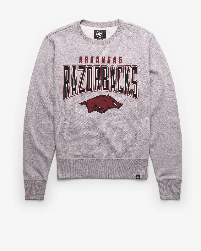 Organic cotton men sweatshirt for eco - conscious buyersARKANSAS RAZORBACKS TEAM ELEMENTS ARCH '47 HEADLINE CREW
