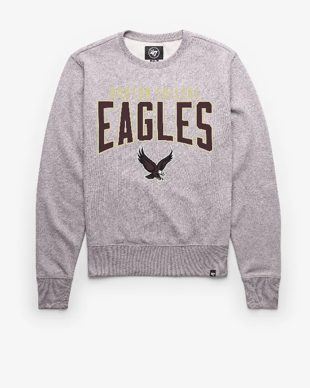 Solid - color men sweatshirt in classic navy blueBOSTON COLLEGE EAGLES BC TEAM ELEMENTS ARCH '47 HEADLINE CREW