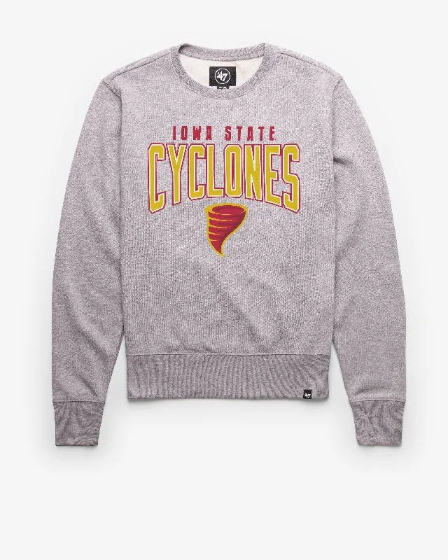 Organic cotton men sweatshirt for eco - conscious buyersIOWA STATE CYCLONES TEAM ELEMENTS ARCH '47 HEADLINE CREW Organic cotton men sweatshirt for eco - conscious buyersIOWA STATE CYCLONES TEAM ELEMENTS ARCH '47 HEADLINE CREW