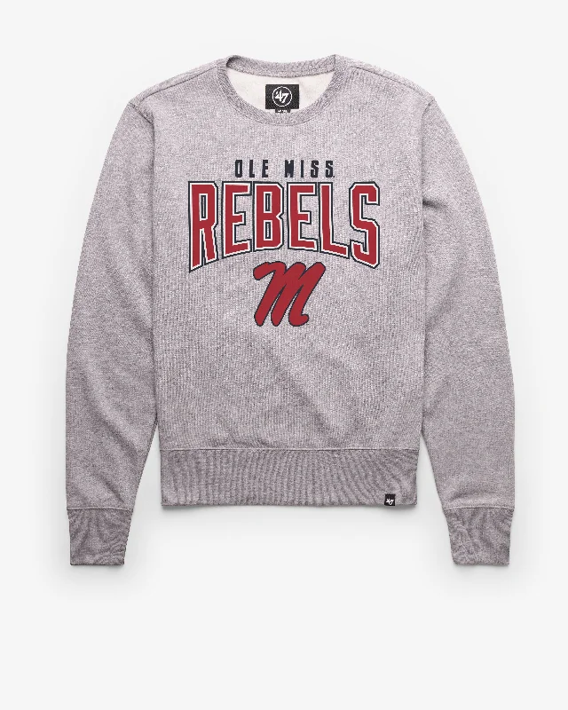 Luxury men sweatshirt made from high - end materialsMISSISSIPPI REBELS TEAM ELEMENTS ARCH '47 HEADLINE CREW Luxury men sweatshirt made from high - end materialsMISSISSIPPI REBELS TEAM ELEMENTS ARCH '47 HEADLINE CREW