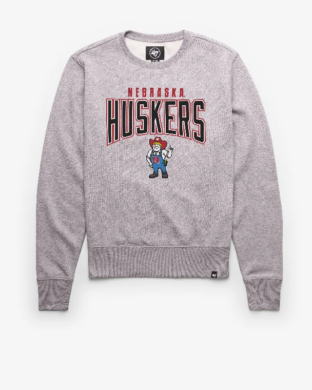 Fleece - lined men sweatshirt for extra warmth in winterNEBRASKA CORNHUSKERS TEAM ELEMENTS ARCH '47 HEADLINE CREW