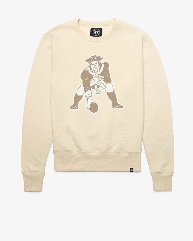 Organic cotton men sweatshirt for eco - conscious buyersNEW ENGLAND PATRIOTS HISTORIC IMPRINT '47 HEADLINE CREW Organic cotton men sweatshirt for eco - conscious buyersNEW ENGLAND PATRIOTS HISTORIC IMPRINT '47 HEADLINE CREW