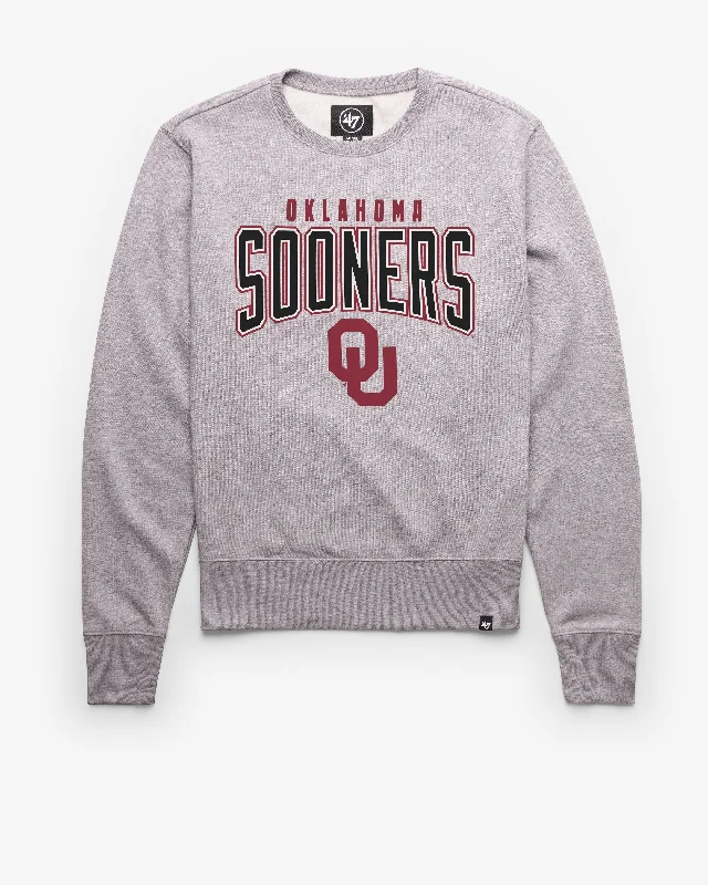 Striped men sweatshirt with a nautical themeOKLAHOMA SOONERS TEAM ELEMENTS ARCH '47 HEADLINE CREW