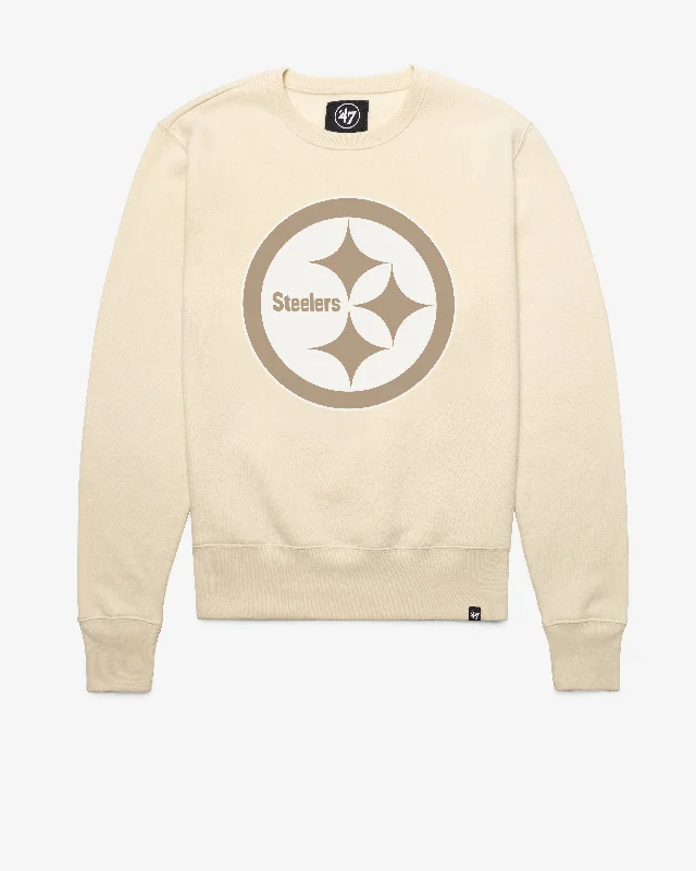 Zip - up men sweatshirt for easy on - and - offPITTSBURGH STEELERS IMPRINT '47 HEADLINE CREW Zip - up men sweatshirt for easy on - and - offPITTSBURGH STEELERS IMPRINT '47 HEADLINE CREW