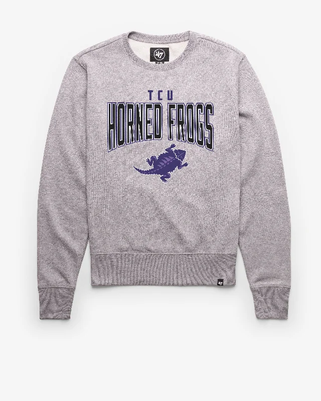 Christmas - themed men sweatshirt for the holiday seasonTEXAS CHRISTIAN HORNED FROGS TEAM ELEMENTS ARCH '47 HEADLINE CREW Christmas - themed men sweatshirt for the holiday seasonTEXAS CHRISTIAN HORNED FROGS TEAM ELEMENTS ARCH '47 HEADLINE CREW