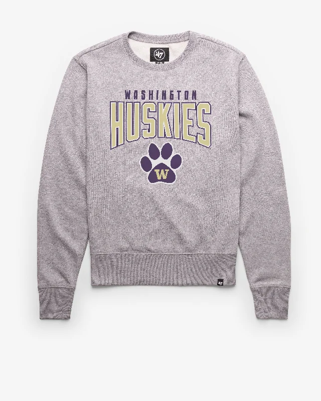Men sweatshirt with a pocket for convenienceWASHINGTON HUSKIES TEAM ELEMENTS ARCH '47 HEADLINE CREW Men sweatshirt with a pocket for convenienceWASHINGTON HUSKIES TEAM ELEMENTS ARCH '47 HEADLINE CREW