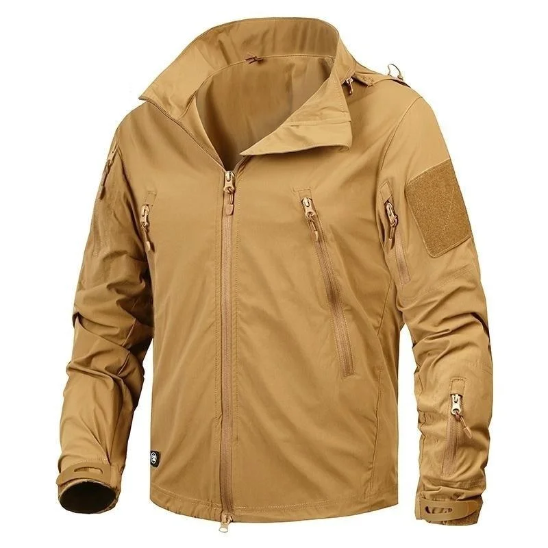 Tailored men jackets to pair with formal trousers for business meetingsAutumn Men's Military Tactical US Army Hat Detachable Jacket Outerwear