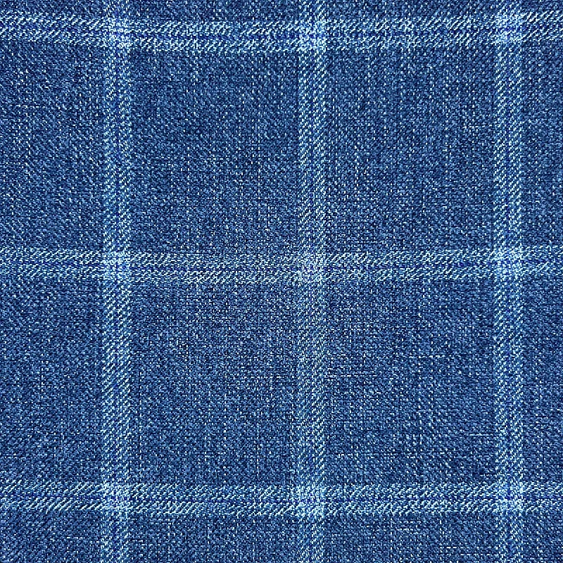 Men's Tweed Blazer in Brown with Leather Elbow Patches for a Classic and Academic StyleIceberg Blue Windowpane Sportcoat Men's Tweed Blazer in Brown with Leather Elbow Patches for a Classic and Academic StyleIceberg Blue Windowpane Sportcoat