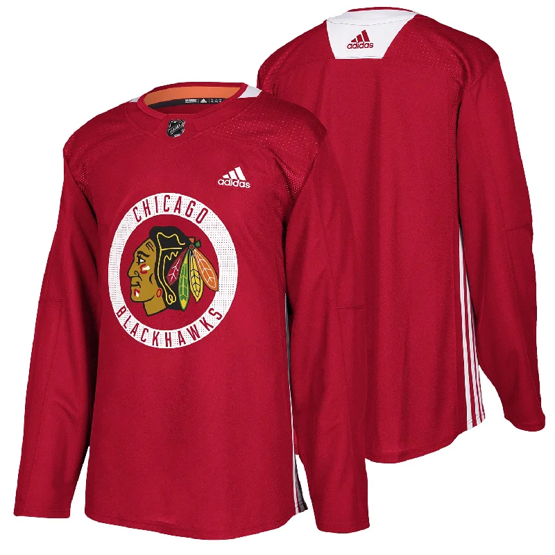 Men's NBA Authentic Team Jerseys in Official Team Colors for True Basketball FansChicago Blackhawks Adidas Authentic Home Practice Jersey