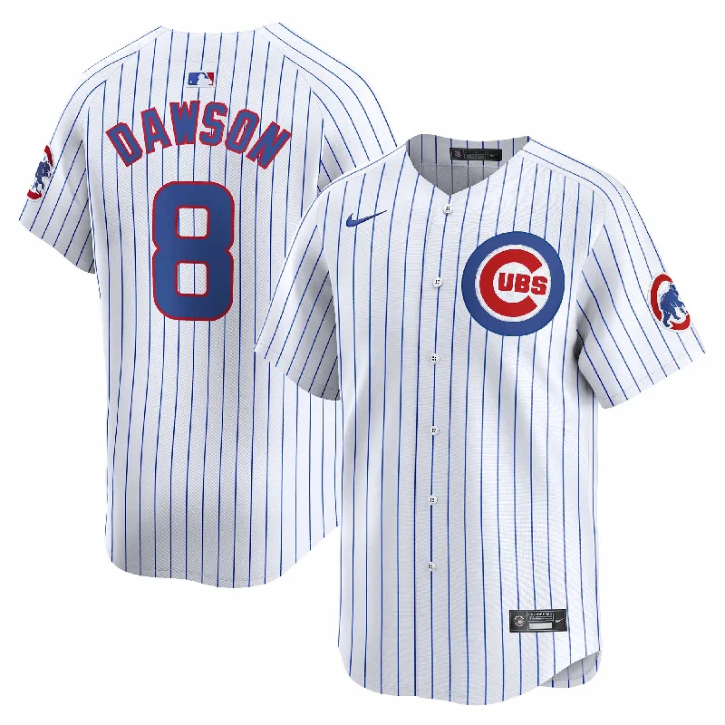 Men's Sustainable Organic Cotton Rugby Jerseys for Eco - Conscious Sports EnthusiastsChicago Cubs Andre Dawson Nike Home Vapor Limited Jersey