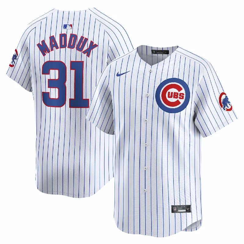 Men's Basketball Jerseys in Sleeveless Design for Enhanced Mobility on the CourtChicago Cubs Greg Maddux Nike Home Vapor Limited Jersey