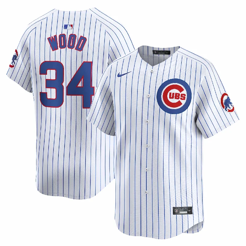 Men's Sustainable Organic Cotton Rugby Jerseys for Eco - Conscious Sports EnthusiastsChicago Cubs Kerry Wood Nike Home Vapor Limited Jersey