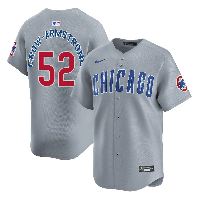 Men's Basketball Jerseys in Sleeveless Design for Enhanced Mobility on the CourtChicago Cubs Pete Crow-Armstrong Nike Road Vapor Limited Jersey W/ Authentic Lettering