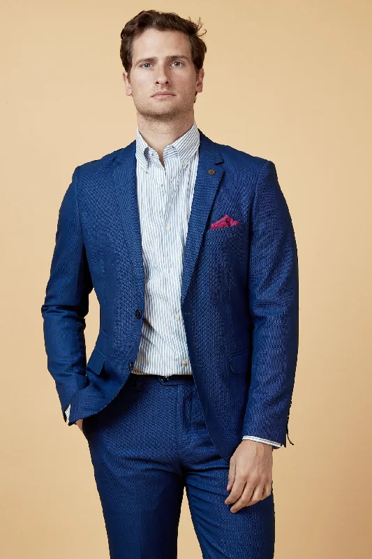 Plus Size Men's Charcoal Grey Linen Blazer with Notch Lapel for a Summer - Ready StyleDANNY - Royal Blue Tailored Blazer Plus Size Men's Charcoal Grey Linen Blazer with Notch Lapel for a Summer - Ready StyleDANNY - Royal Blue Tailored Blazer