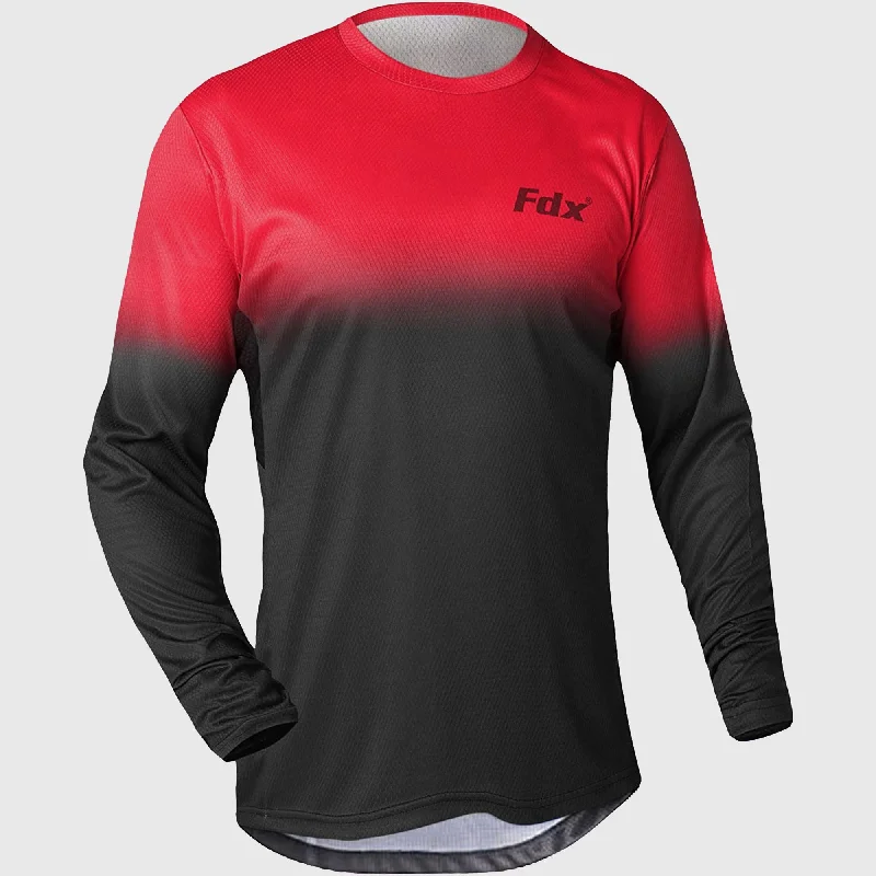 Men's Limited - Edition Cricket Jerseys Commemorating Historic Matches for Die - Hard Cricket LoversFdx Men's & Boy's Duo Red / Black Mtb Jersey