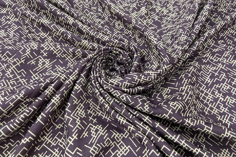 Tall Men's Black Leather Blazer with Zipper Details for a Modern and Edgy LookPurple Geometric Digital Print Pashmina Wool Fabric Tall Men's Black Leather Blazer with Zipper Details for a Modern and Edgy LookPurple Geometric Digital Print Pashmina Wool Fabric