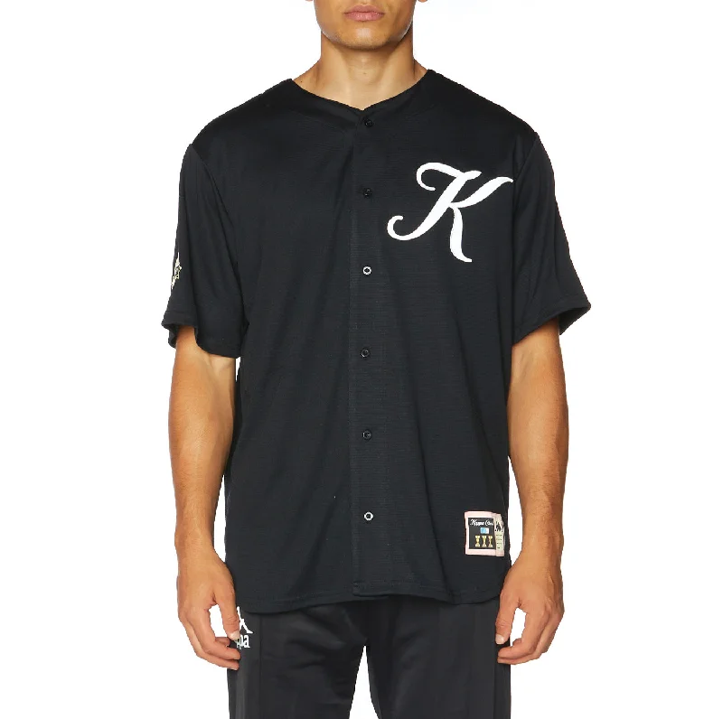 Men's Throwback Tennis Jerseys Inspired by Iconic Matches and PlayersLogo Sitcle Jersey - Jet Black