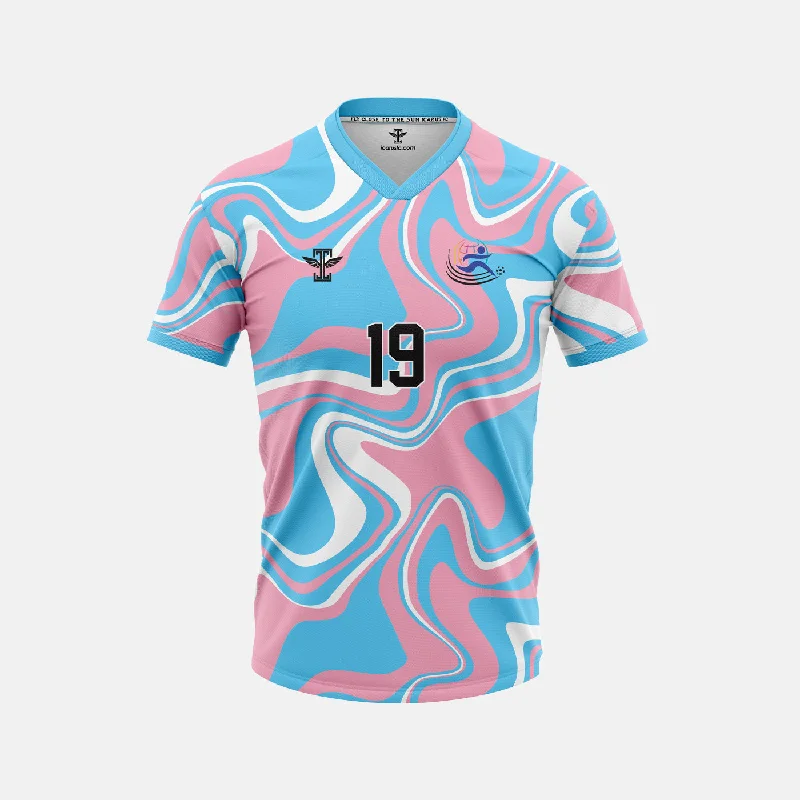 Men's Moisture - Wicking Golf Jerseys with UV Protection for Comfortable Rounds on the CourseKicking Out Transphobia Jersey