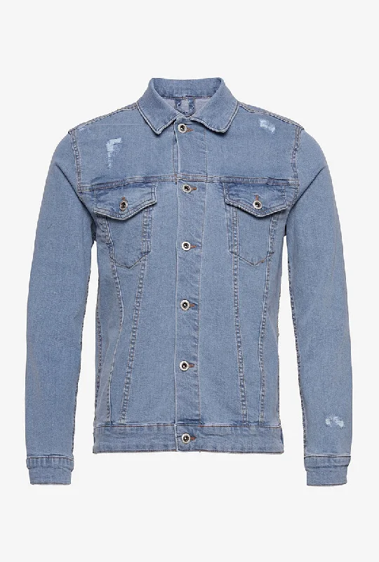 Hooded men jackets with a detachable faux - fur trim for added warmthLINDBERGH SLIM FIT DENIM JACKET Hooded men jackets with a detachable faux - fur trim for added warmthLINDBERGH SLIM FIT DENIM JACKET
