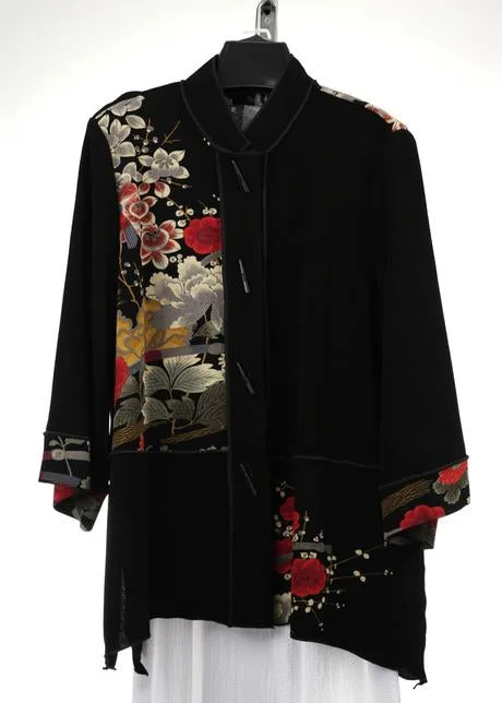 Bomber men jackets with ribbed cuffs for a classic 80s styleMOONLIGHT JACKET CM65 ASIAN GARDEN