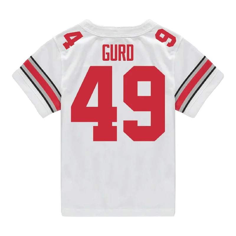 Men's Vintage American Football Jerseys of Legendary Teams for Collectors and FansOhio State Buckeyes Nike #49 Patrick Gurd Student Athlete White Football Jersey