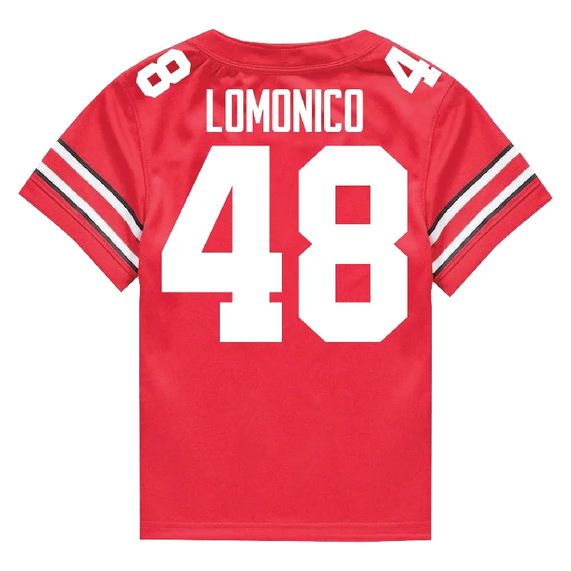 Men's Moisture - Wicking Lacrosse Jerseys with Mesh Panels for Optimal Performance on the FieldOhio State Buckeyes Nike #48 Maxwell Lomonico Student Athlete Scarlet Football Jersey