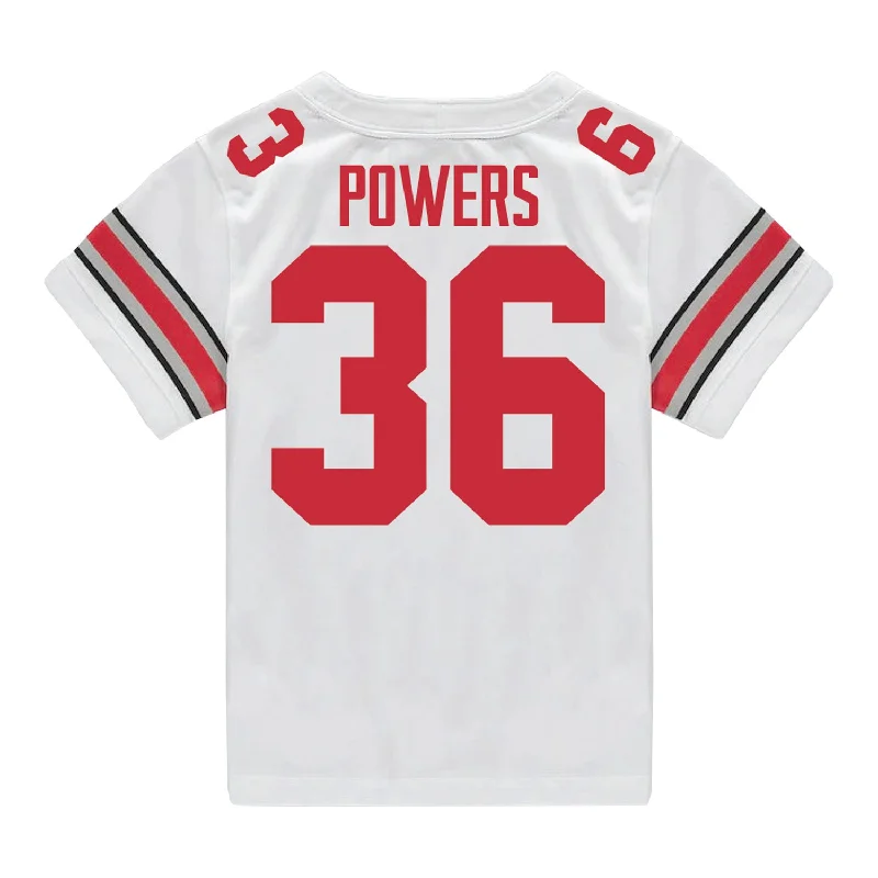 Men's Basketball Jerseys in Sleeveless Design for Enhanced Mobility on the CourtOhio State Buckeyes Nike #36 Gabe Powers Student Athlete White Football Jersey
