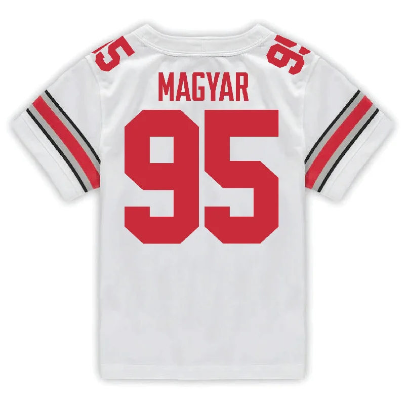 Men's Basketball Jerseys in Sleeveless Design for Enhanced Mobility on the CourtOhio State Buckeyes Nike #95 Casey Magyar Student Athlete White Football Jersey