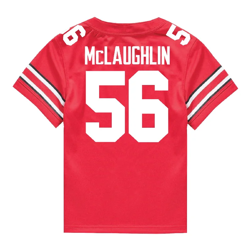 Men's Basketball Jerseys with Signature Player Logos for a Fan - Favorite LookOhio State Buckeyes Nike #56 Seth McLaughlin Student Athlete Scarlet Football Jersey